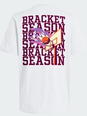 Adidas White Basketball Graphic Tee